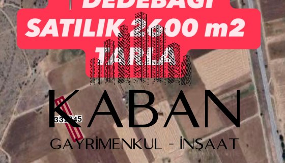 DEDEBAĞI SATILIK 2600 METREKARE TARLA